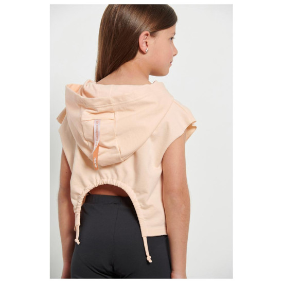 Bodytalk Παιδική αμάνικη μπλούζα Hooded Crop Top